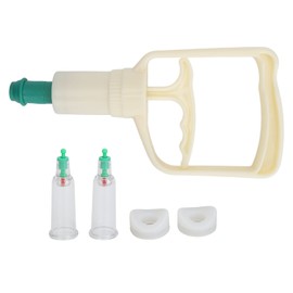 Finger Cupping Device Vacuum Suction Promote Circulation 2 Cups 2 Rings Manual Cupping Kit