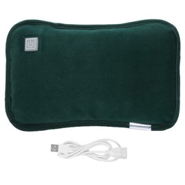 Hand Warmers Rechargeable, Reusable Electric Portable Hand Warmer Heater, Waterproof Electric Heating Pillow USB Plug‑in Handwarmer Pocket Pouch for Winter(Dark Green)
