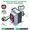 Doorbell Transformer 16V 30VA Compatible with Ring Wired Video Doorbell,