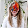 BIUDECO 10pcs Women Party Mask Blank Hand Painted Paper Masks