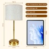 AWOKE 17.7-Inch Tall Cordless Table Lamp, 7500mAh Long-Lasting Battery Operated