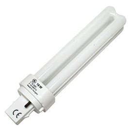 GE 97579 - F18DBX/835/ECO - 18 Watt Quad-Tube Compact Fluorescent Light Bulb, 2 Pin, 3500K
