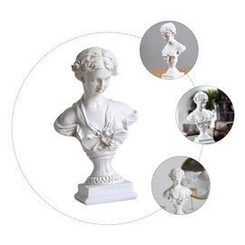 GANAZONO Bust Statue Elegant Resin Sculpture Decor for Home Small Character Statue Decoration Craftsmanship for Interior Design