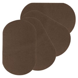 PATIKIL Iron-on Patches, 4Pcs 7x4 Inch Elbow Knee Velvet Patches Repair Patches Kit for Clothing Pants Shirts Jackets Mending and Decorating, Dark Brown
