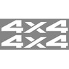 Vinylmark LLC 4x4 Bedside Decals Compatible with 1993 to 2002 Dodge Truck Bed White