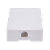 eDragon RJ12 Modular Telephone Single Port Surface Mount Box Jack