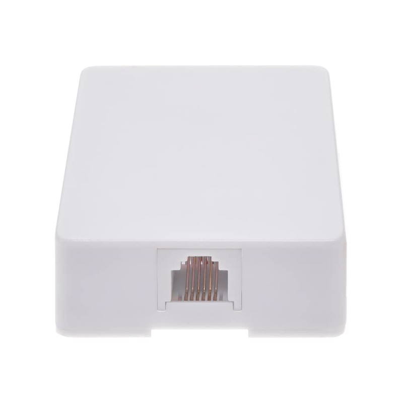 eDragon RJ12 Modular Telephone Single Port Surface Mount Box Jack