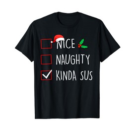 Nice Naughty Kinda Sus Christmas Family Matching T-Shirt