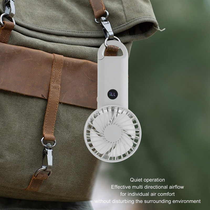 Handheld Fan Multifunction 100 Levels Stepless Speed Intelligent Digital Display