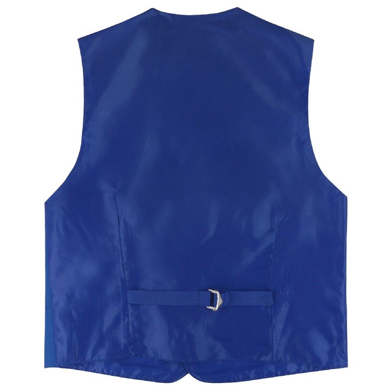 Conjunto de chaleco y corbata de cuello de color rosa
