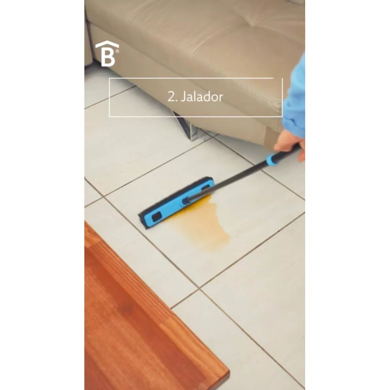Betterware Escoba Pro Con Jalador, Multifuncional Líquidos Barre Pelos