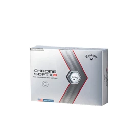 Callaway Golf Balls CHROME SOFT X LS 2022 1 Dozen (Pack of 12) 4 Piece, White