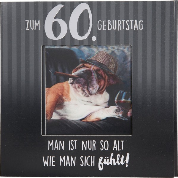 Depesche 60th Birthday 3D Folding Card with Music and Light,