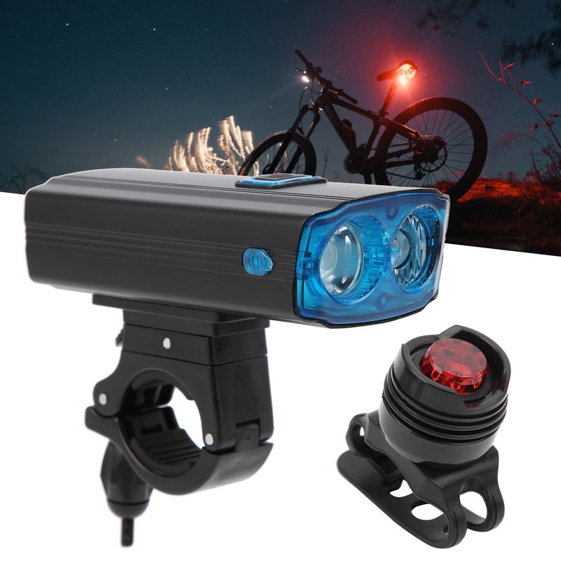 USB Rechargeable Bike Lamp Bicycle Front Light Night Riding Headlight
