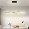 AJZLQA Modern LED Pendant-Light Dimmable-Fixture Height Adjustable-Chandelier for Kitchen Hanging