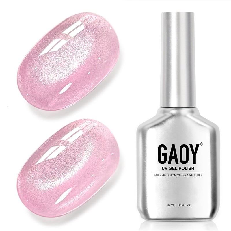 GAOY - Esmalte de uñas en gel Cat Eye, holográfico