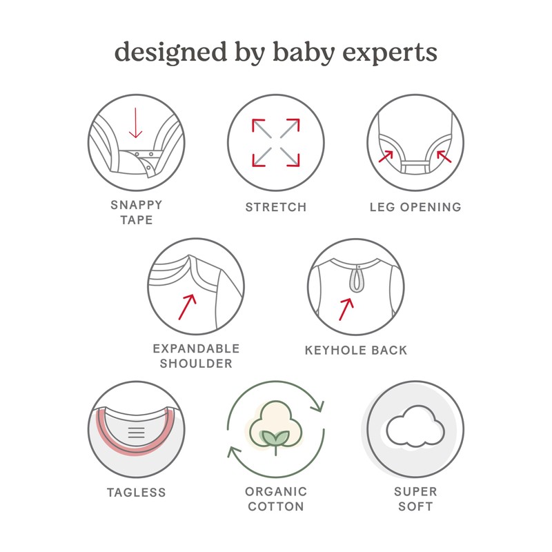 Huggies 5-Pack Elevated Bodysuit