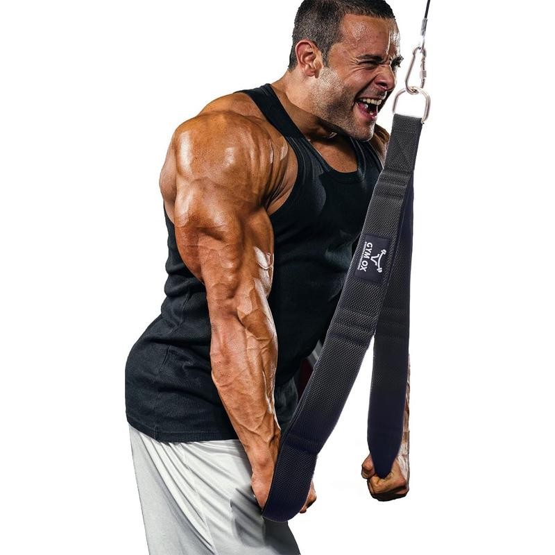 Long Tricep Rope Cable Attachment Tricep Pull Down Attachment Gym