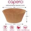 Caperci Natural Jumbo Cupcake Liners Large Baking Cups, Odorless, Food