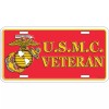 Eagle Emblems EE INC. USMC Veteran Marine License Plate
