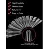 EBANKU 120 PCS Clear Matte Dual Nail Forms System Coffin