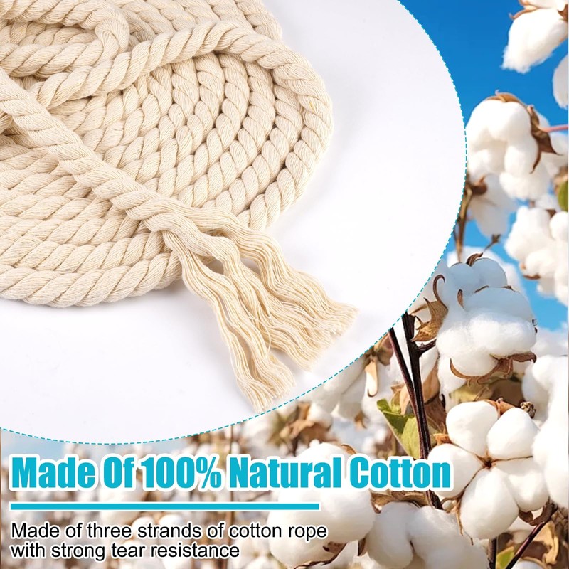 Cotton Rope 5 m x 15 mm Thick Rope Macrame