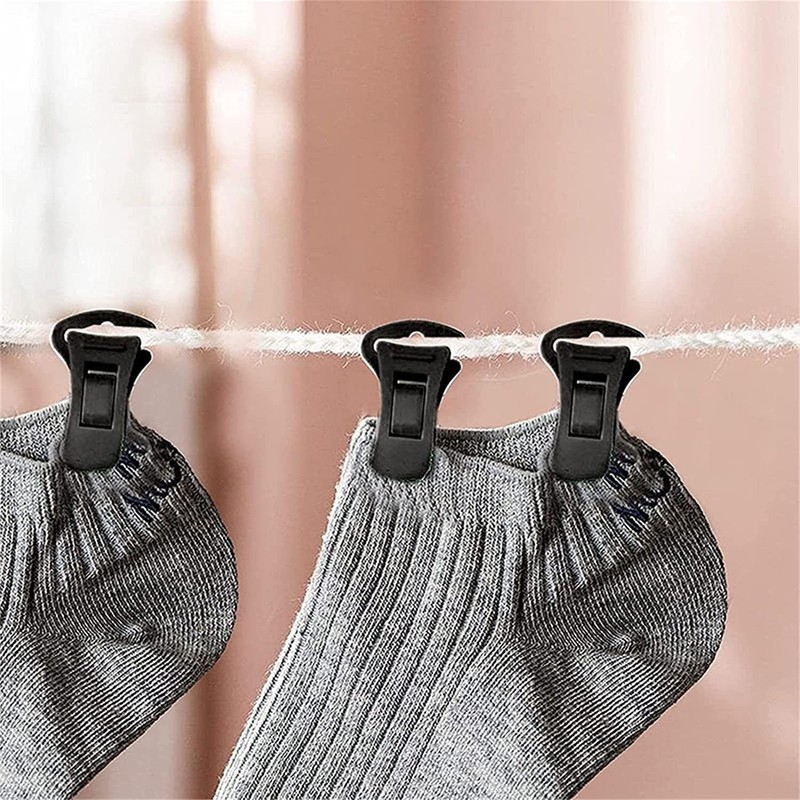 40Pcs Plastic Non Slip Clothespins Sock Laundry Clips with Hanging