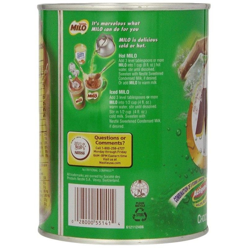 Nestle Milo Chocolate Flavored Drink Mix 14.1oz Jamaican Favorite Beverage