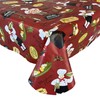 Newbridge Italian Red Bistro Chef Vinyl Flannel Backed Tablecloth, Novelty
