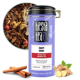 Tiesta Tea Tiesta Tea - Cozy Chai | Loose Leaf | Spiced Chai Rooibos Tea | Premium Caffeine-Free Blend | Makes Hot or Iced & Up to 50 Cups | 5oz Refillable Tin