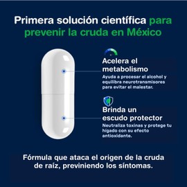 Buenacopa Suplemento Anti Cruda con L-Cisteína | 3 Cápsulas por Dosis | 5 Sachets o Sobres |Rutina de Bienestar Post-Fiesta | Anticruda | Hangover Kit |Resaca
