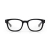 eyebobs Biff Wide Premium Unisex Reading Glasses, Black Front and