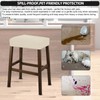 NeColorLife Rectangle Bar Stool Covers,Stretch Waterproof Saddle Seat Covers for