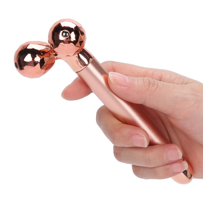 Electric 3D Facial Roller Massager Remove Puffiness Slimming Tightening Face