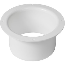 4" Inch / 100 mm Duct Connector Flange, Plastic Straight Pipe Flange for Heating Cooling Ventilation System (4'' Inch)
