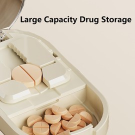 Portable Pill Cutter and Splitter - Easy-to-Use Cutter for 1/2, 1/4, and Tiny Pills - Compact, Durable, and Ideal for Medication Precision