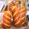 Levenkeness 3D Simulation Bread Shape Plush Pillow,Soft Butter Toast Bread
