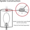 Aspen Creative 34246 Rectangle Cut Corner Bell Spider Lamp Shade
