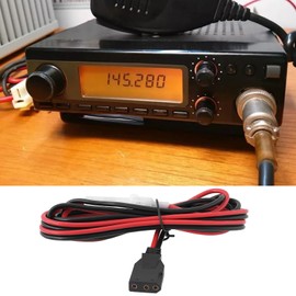 Create idea 1pc 3 Pin 2 Wire Fused Power Cord Plug Radio Fused Power Cable Replacement CB Power Plug Fused Power Cord 16AWG for CB Radio(1.5M)