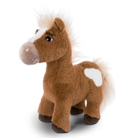 NICI 47109 Lorenzo Cuddly Toy 35 cm Standing - Pony Plush Toy for Girls, Boys & Babies - Fluffy Stuffed Toy for Cuddling & Playing - Cuddly Cuddly Toy, Brown/White, 35 cm
