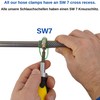 Hose Clamps with Worm Drive, 4 Pack, Clamping Range Diameter
