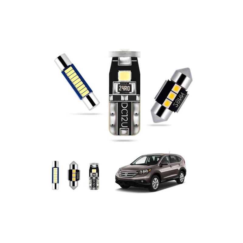 EASY EAGLE LED Interior Car Lights for Honda-CRV-2007-2012: 10 Piece