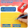 Sewing Chalk Markers for Fabric, Aluminum,White,2 Pack
