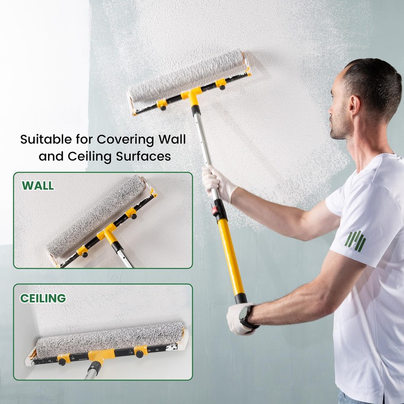 VOOMEY 18 Inch Drywall Compound Roller,Drywall Mud Roller,Ideal for Large