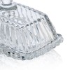 Clear Glass Butter Dish with Lid for Countertop - Refrigerator