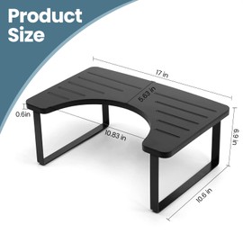 Bamboo Toilet Stool,Potty for Pooping,Portable Squatting Pan with Dual Anti Slip Design,Bathroom Stools,Poop Stool for Bathroom,Toilet Step,Toilet Stools for Pooping,Bamboo Articles(Black)