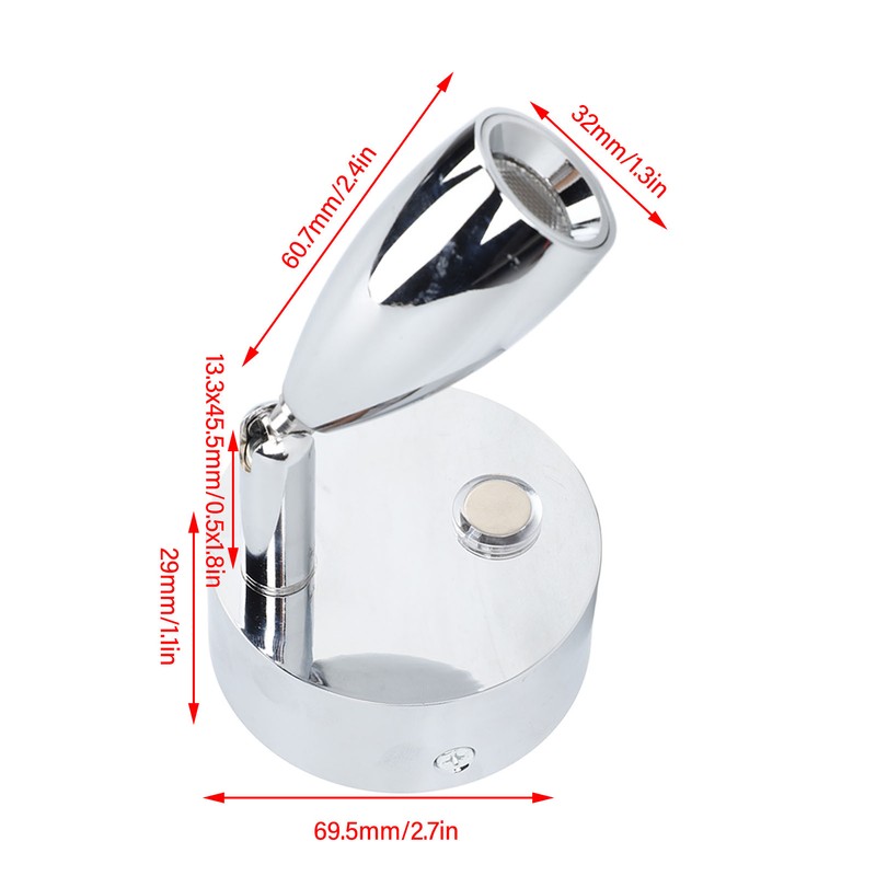 LED Reading Light DC12 to 24V High Brightness Energy Saving