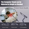Treadmill Desk Attachment, Laptop Holder Adjustble Height Width, Workstation for