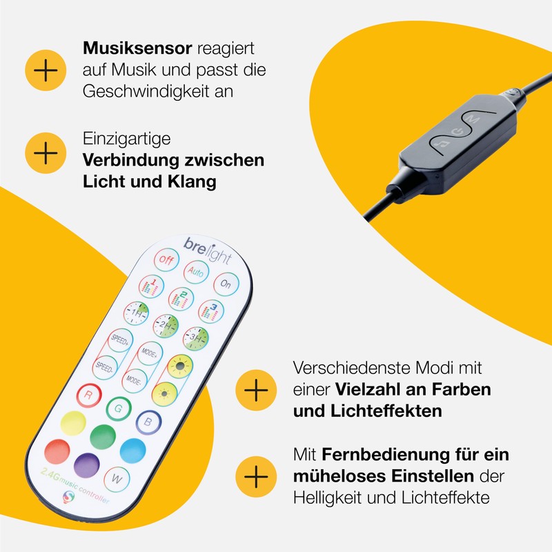 Brilliant Neele LED Floor Lamp, 150 cm, Digital RGB, Music