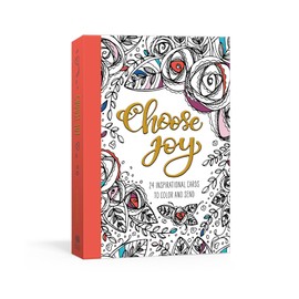 Choose Joy Postcard Book: 24 Inspirational Cards to Color and Send